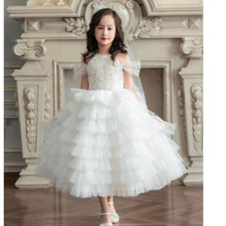 Váy Công Chúa Cổ Yếm Hở Vai Siêu Xinh - Tặng kèm núp cô dâu - BT89