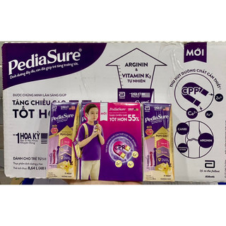 Thùng 48 hộp sữa pha sẵn Pediasure 110ml Vani Mẫu mới Ít ngọt