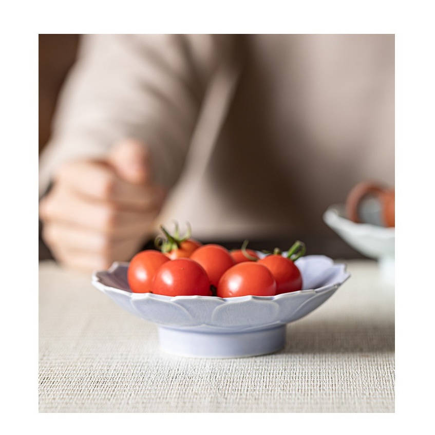 Đĩa Sứ Đức Hóa Đựng Trái Cây Đồ Khô Bánh Trên Bàn Trà