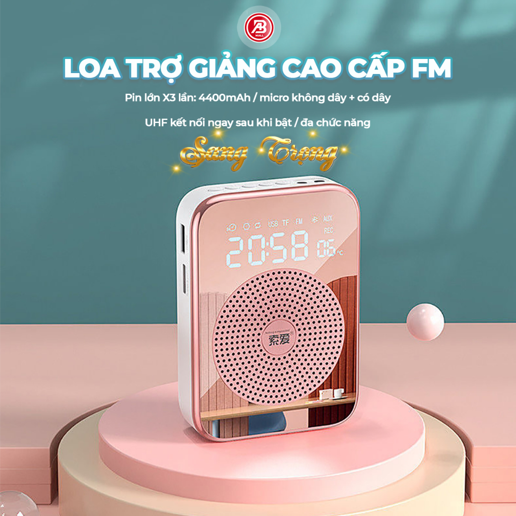 Loa trợ giảng máy trợ giảng chính hãng Kaw-Keling K8 Công Suất lớn 35W Bluetooth 5.0