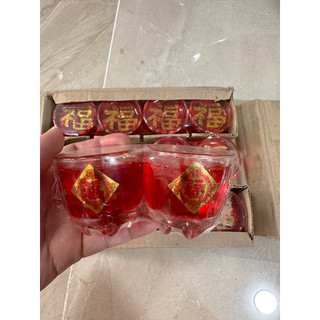 Đèn cầy ly múi sọc