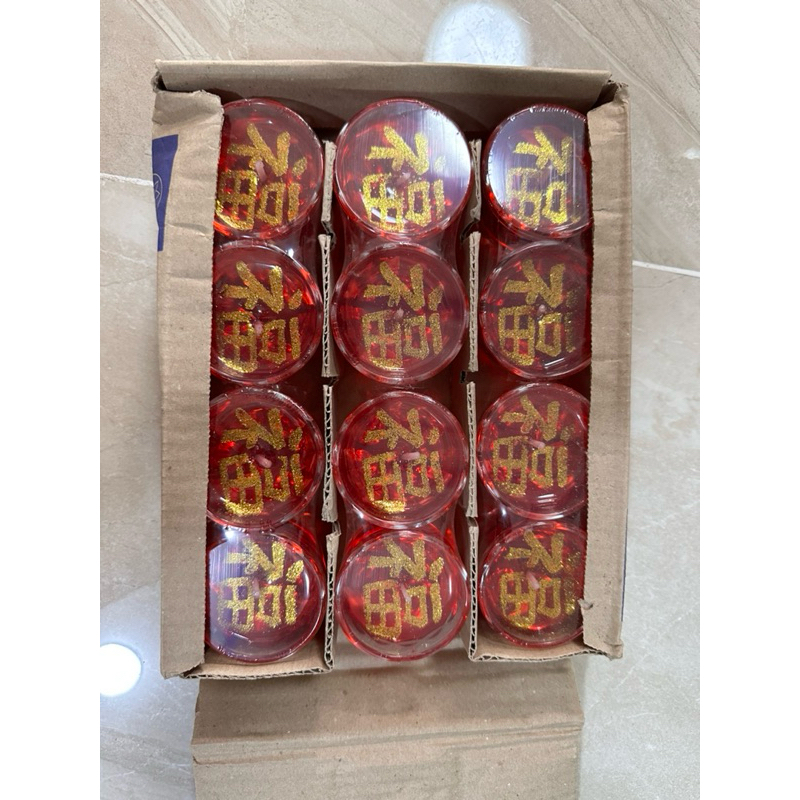 Đèn cầy ly múi sọc