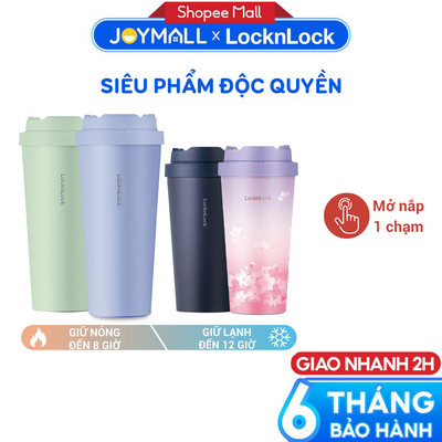 Bình giữ nhiệt LocknLock 550ml LHC3249 - Hàng chính hãng, thép không gỉ inox 304, miệng rộng - JoyMall