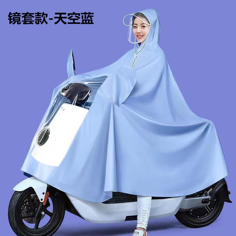 Áo mưa cánh dơi có tiện lợi - Áo Mưa Có Kính Che Mưa 1 Người Và 2 Người Đi Xe Máy Hàng cao cấp