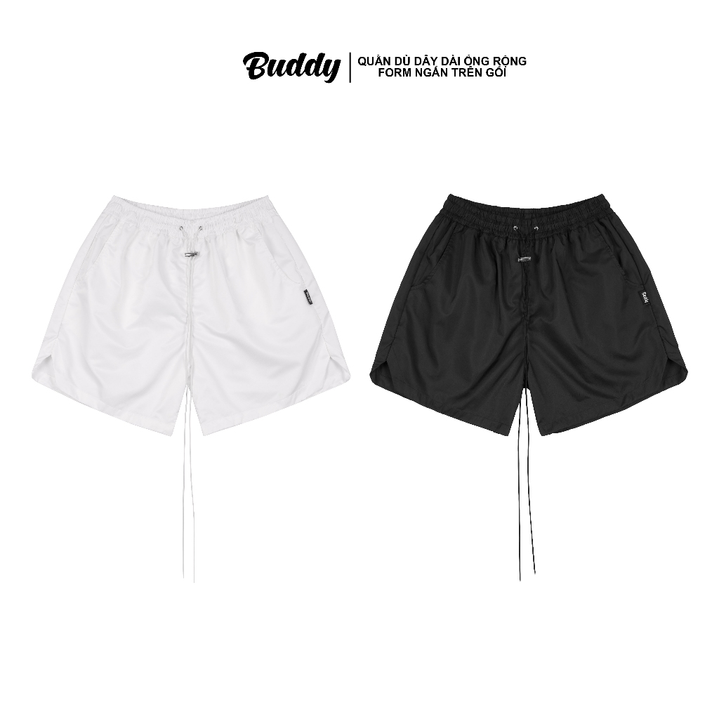 Quần dù dây dài ống to mỏng nhẹ form trên gối - SUP SHORTS