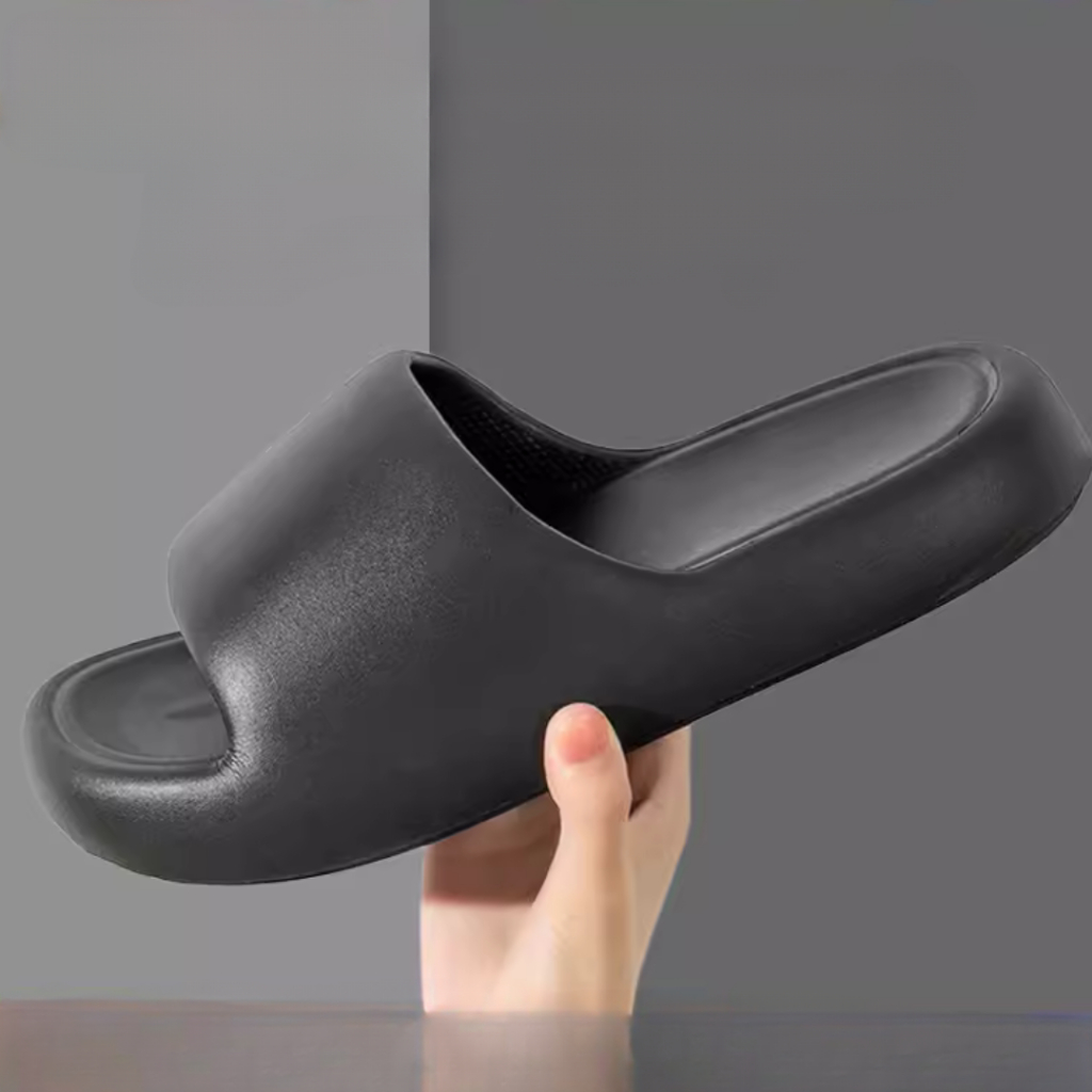 Dép nam nữ đế dày siêu nhẹ thoáng khí chống trượt phong cách Hàn Quốc đơn giản