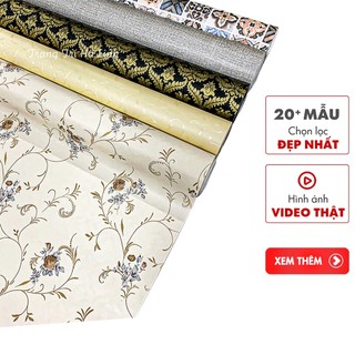 Giấy dán tường hoa văn in nổi sang trọng chống thấm nước, decal dán tường dán phòng ngủ, phòng khách