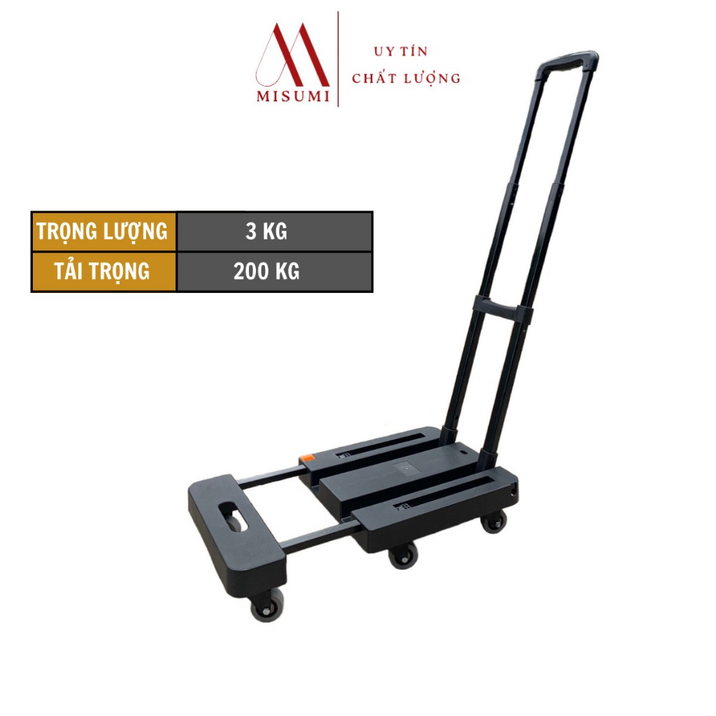 Xe Kéo Hàng 6 Bánh Gấp Gọn Trọng Tải 200kg