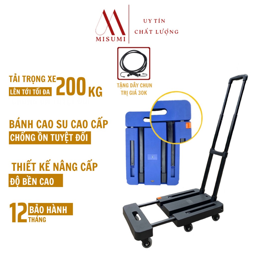 Xe Kéo Hàng 6 Bánh Gấp Gọn Trọng Tải 200kg