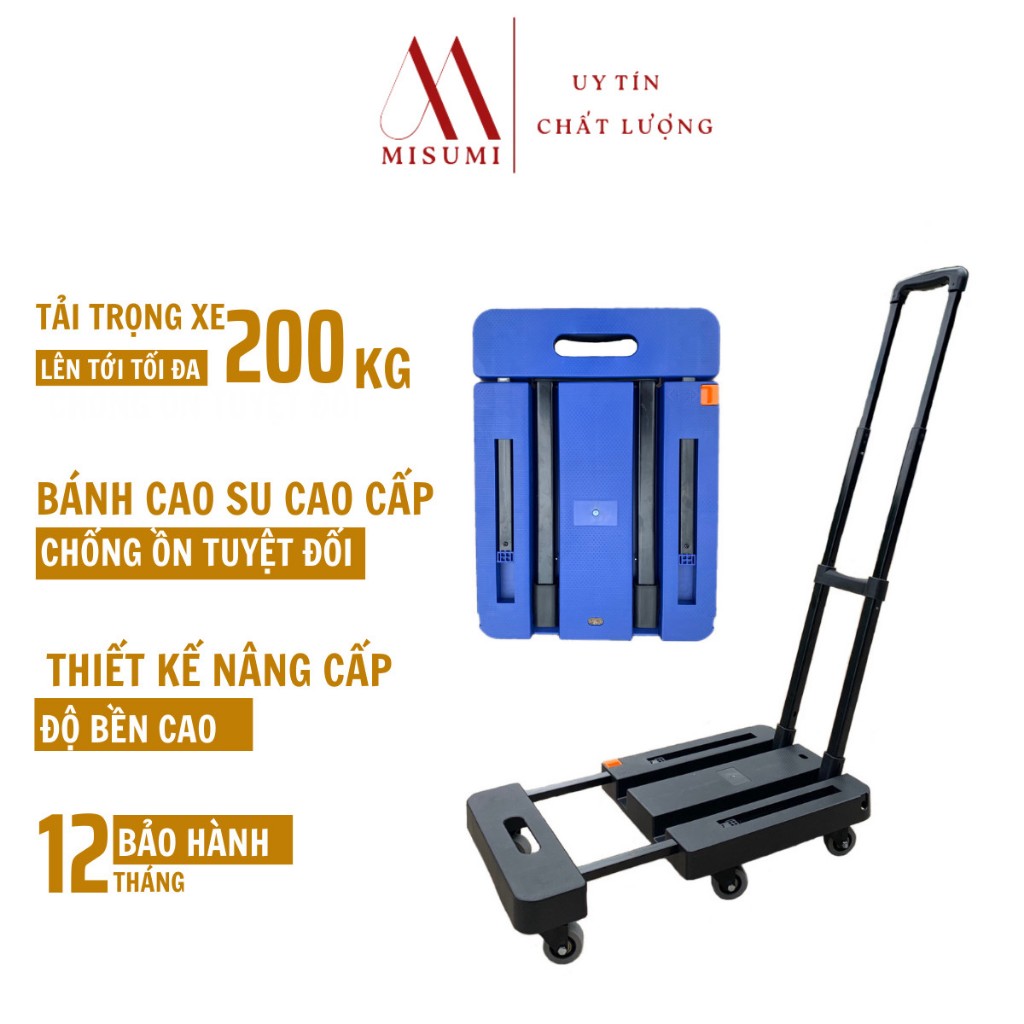 Xe Kéo Hàng 6 Bánh Gấp Gọn Trọng Tải 200kg