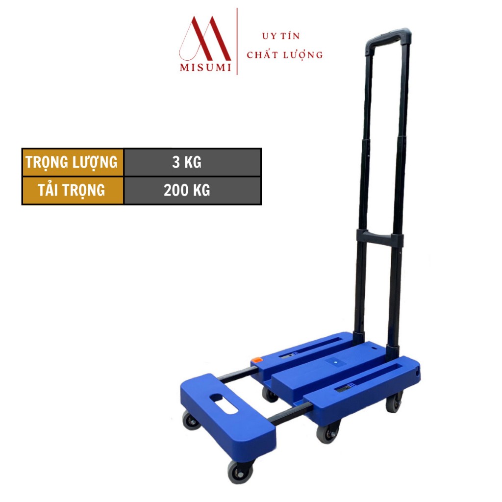 Xe Kéo Hàng 6 Bánh Gấp Gọn Trọng Tải 200kg