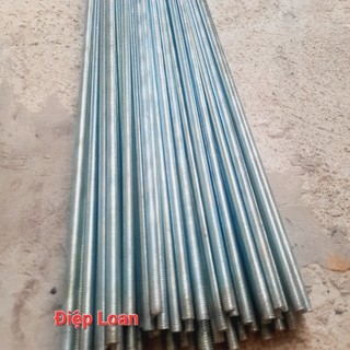 Thanh ren sắt, ty ren sắt 1mét m6, m8, m10, m12