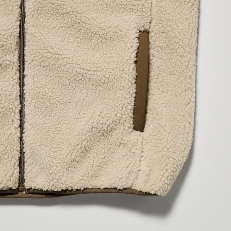 Áo lông cừu Nam lót nỉ Uni qlo