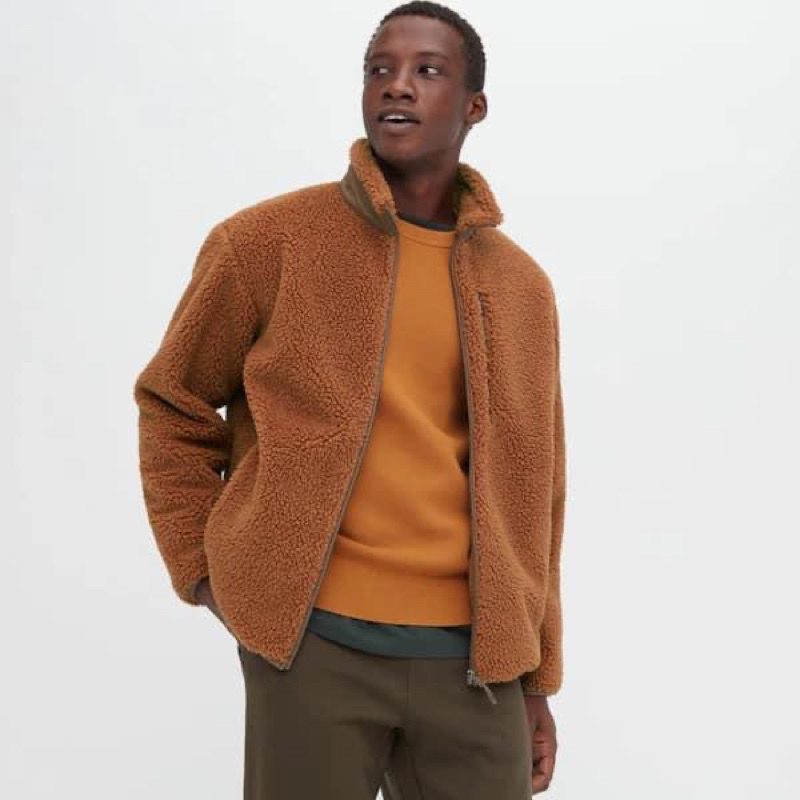 Áo lông cừu Nam lót nỉ Uni qlo