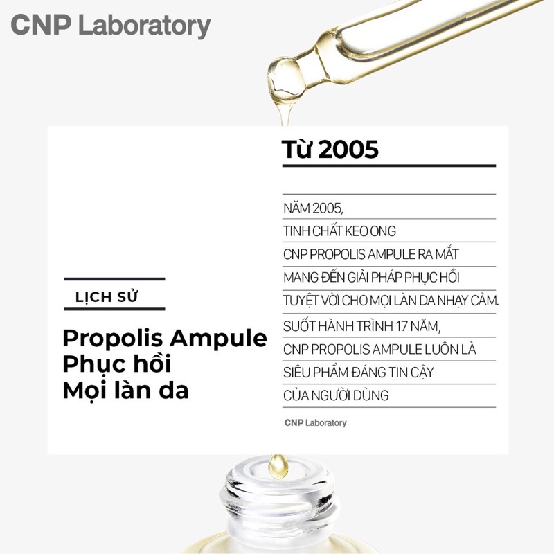 Tinh chất keo ong tái tạo phục hồi da CNP Laboratory Propolis Energy Ampule 5ml