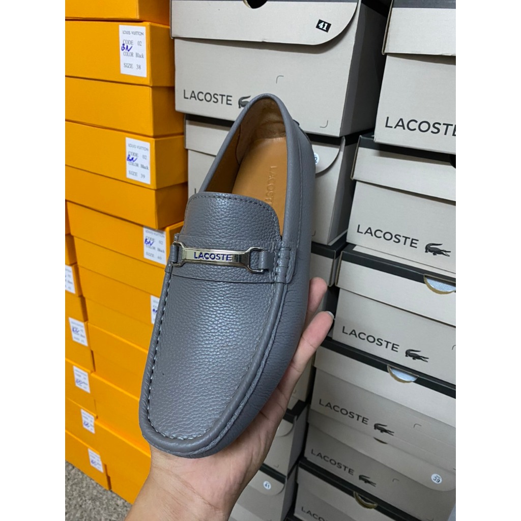 Giày Mọi Nam /Giày Lười Da Laco.ste Thời Trang Thanh Lịch