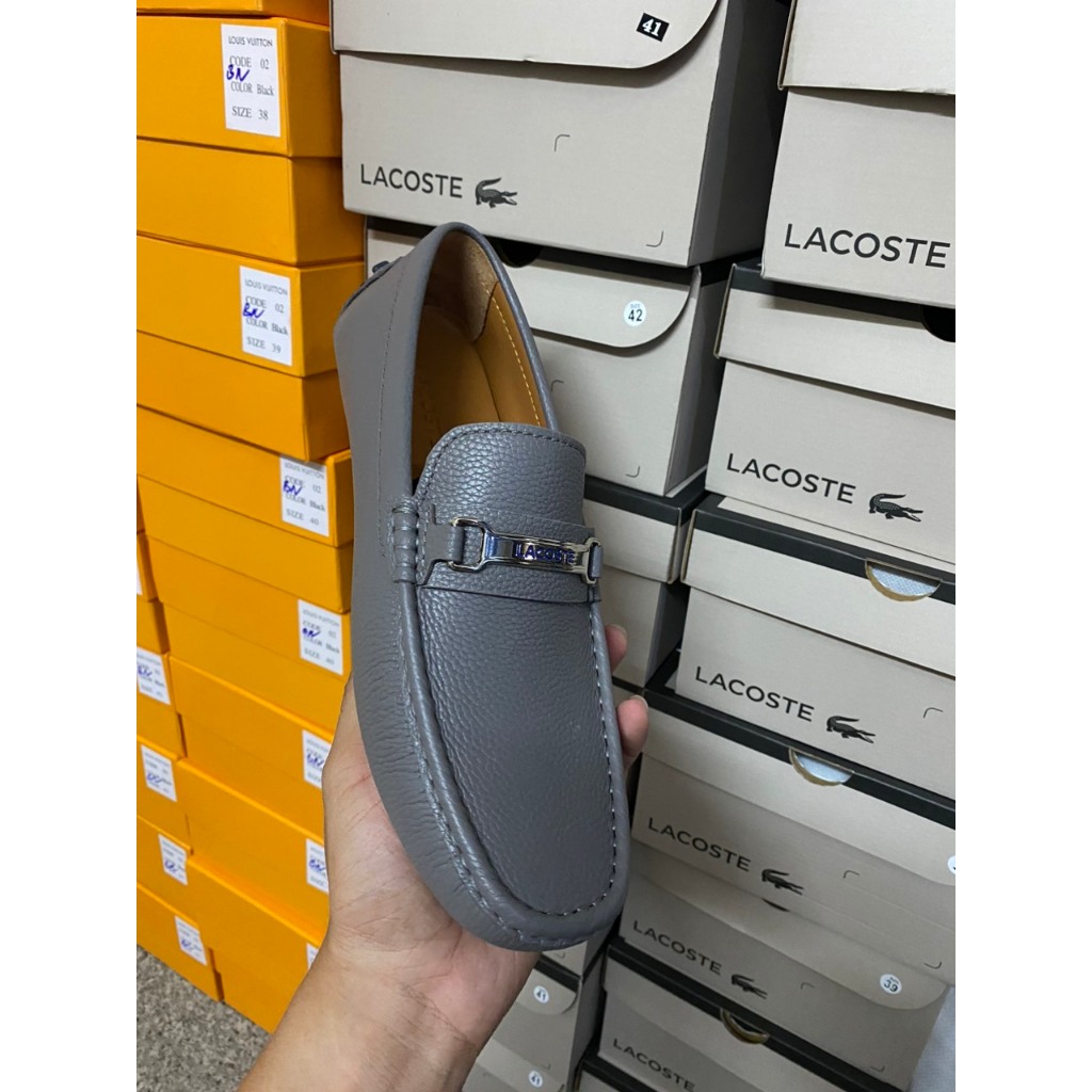 Giày Mọi Nam /Giày Lười Da Laco.ste Thời Trang Thanh Lịch