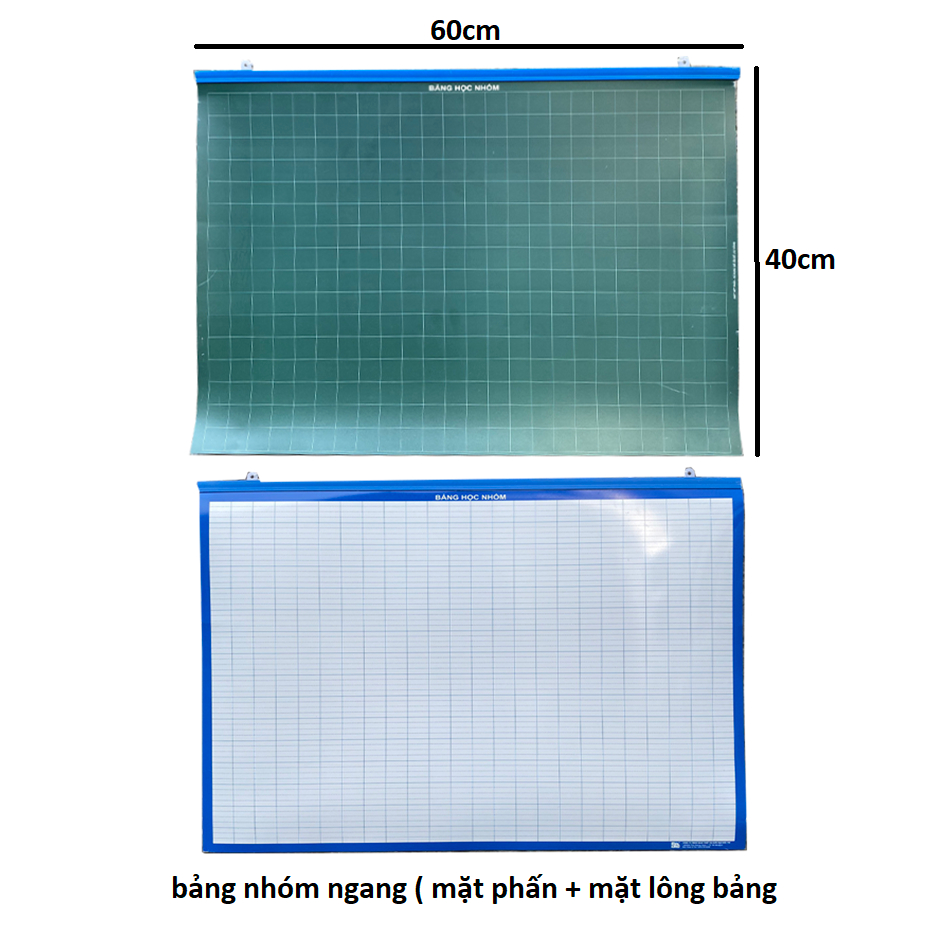 Bảng Nhóm Ngang 2 Mặt Học Sinh - Bảng Phụ Giáo Viên 2 Mặt Viết Phấn Và Lông Bảng có nẹp treo