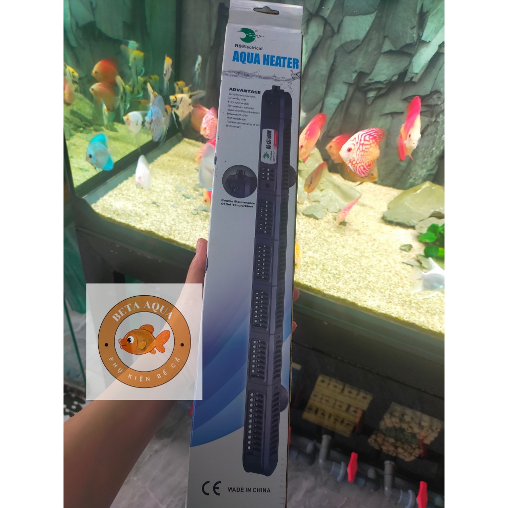 Sưởi ấm hồ cá RS Electrical Có Vỏ Bọc Nhựa RS-137 - 500W Chống Bỏng An Toàn