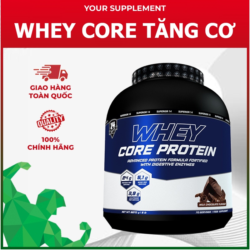 Sữa Tăng Cơ Whey Core Superior 14 - 70 lần dùng
