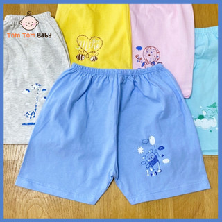 1 Quần đùi sơ sinh Màu Thái Hà Thịnh, chất vải 100% cotton cao cấp, mềm, mịn, thoáng mát, hàng Việt Nam chất lượng