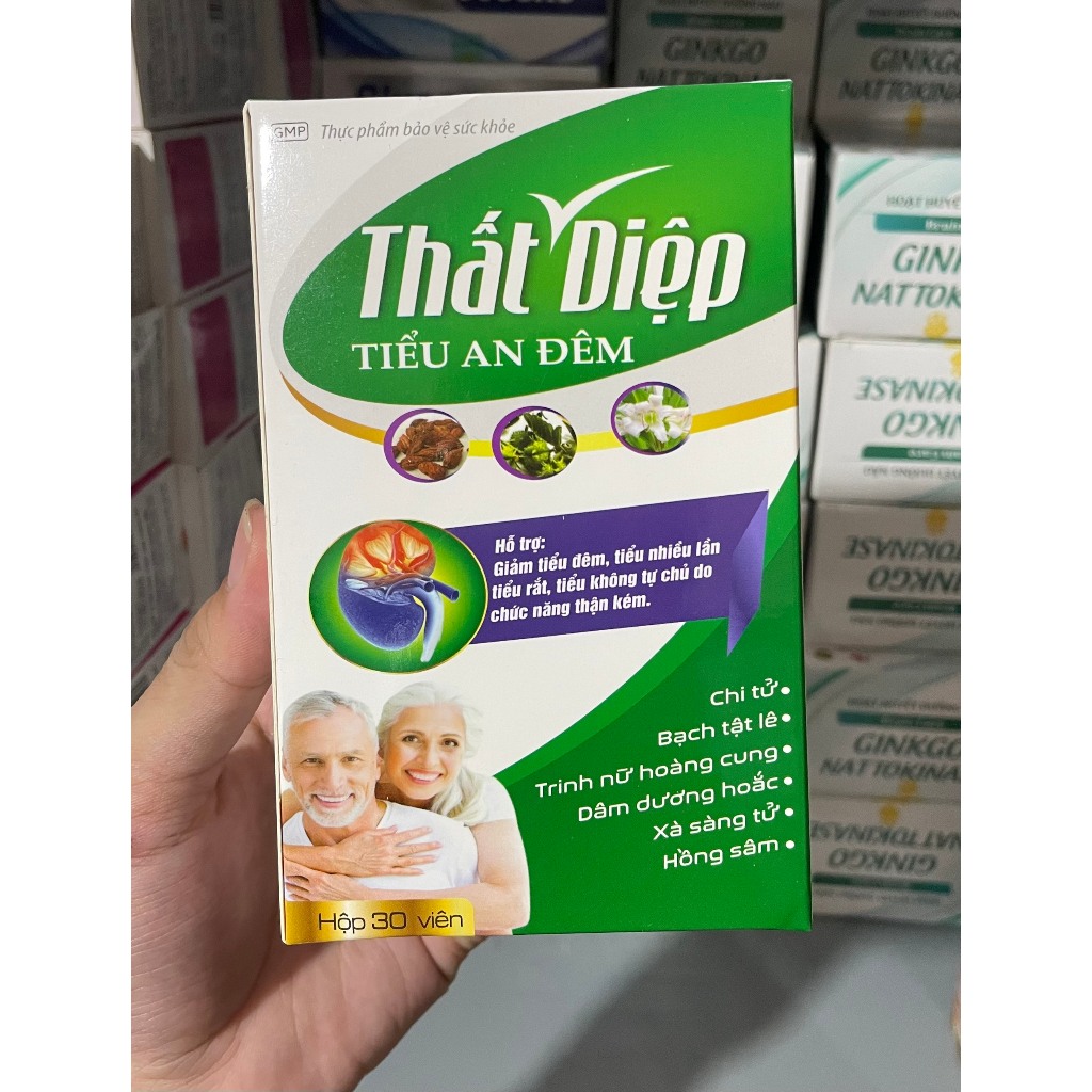 VIÊN UỔNG HỖ TRỢ GIẢM TIỂU ĐÊM - THẤT DIỆP TIỂU AN ĐÊM. GIẢM TIỂU NHIỀU LẦN DO CHỨC NĂNG THẬN KÉM