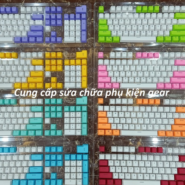 Nút  PBT Xuyên Led 104 Phím Dùng cho Bàn phím cơ các màu