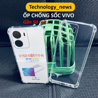 Ốp lưng trong suốt chống sốc cho điện thoại vivo Y16/Y17/Y19/Y20/Y12/Y15/Y21/Y30/Y11/Y22/Y33/Y91/Y95/Y70/U3/U10/U20/V23E