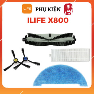 Phụ kiện robot ILIFE X800 - Chổi / Màng lọc / Khăn lau A7 A9S X785 X750 X800 _ Phụ kiện thay thế robot hút bụi iLife