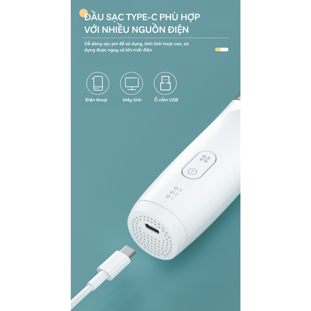 Tông Đơ Cắt Tóc Trẻ Em Hút Tóc Tự Động YOOTA BABY Máy Chạy Êm Chống Nước - Bảo Hành 1 Năm