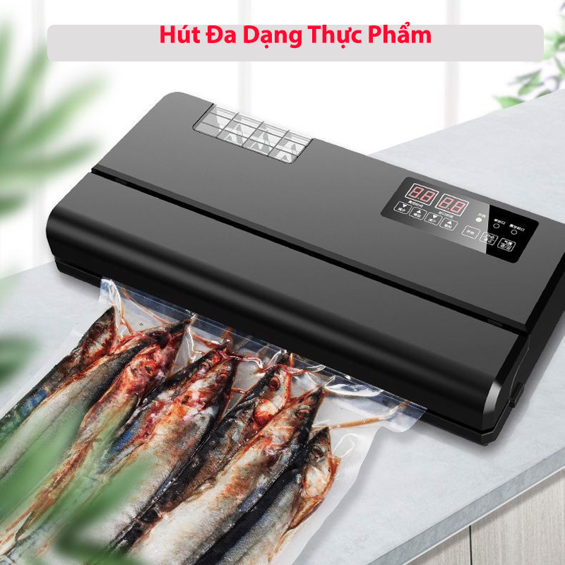 Máy Hút Chân Không P400 - Sử Dụng Kinh Doanh Thực Phẩm - Không Kén Túi - Hút Khô, Ướt, Dầu Mỡ - Bảo Hành 12 Tháng