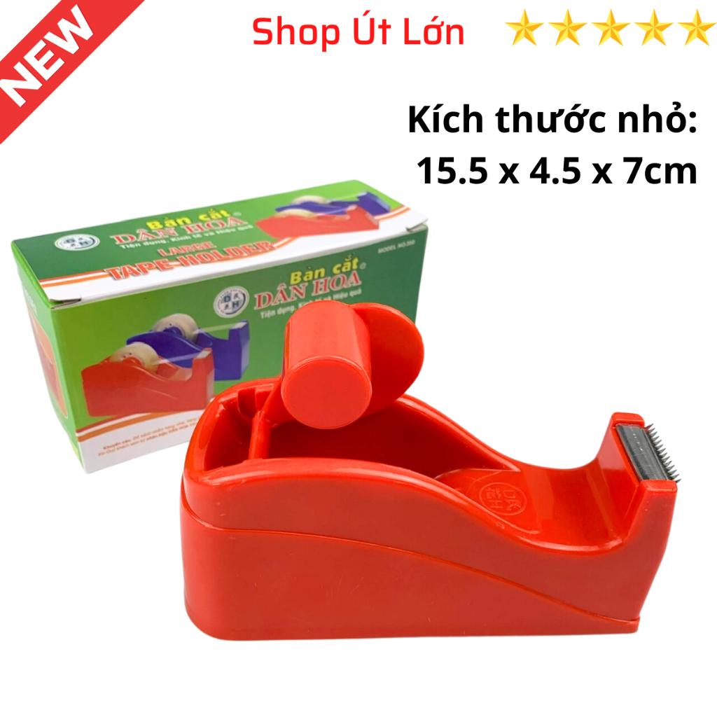 Dao Cắt băng keo văn phòng nhỏ DÂN HOA 350, loại để bàn