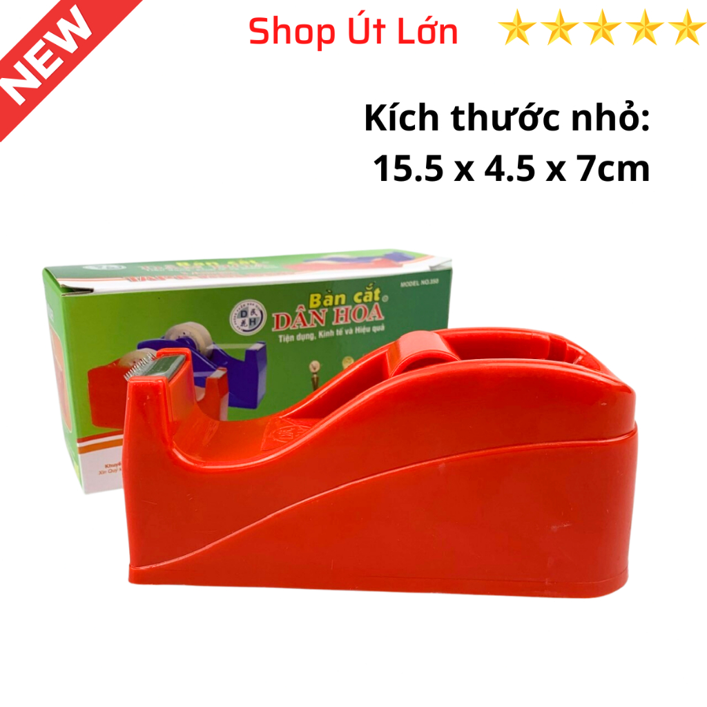 Dao Cắt băng keo văn phòng nhỏ DÂN HOA 350, loại để bàn