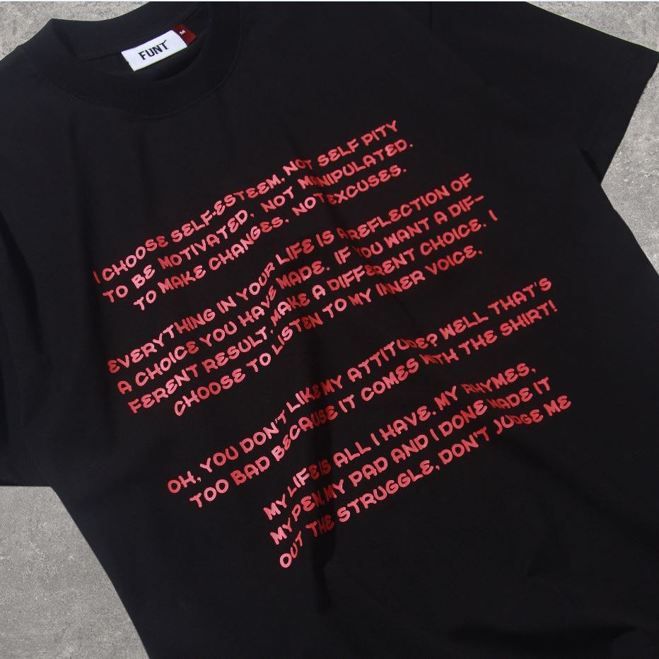 ÁO THUN TAY LỠ UNISEX FUNT QUOTES TEE