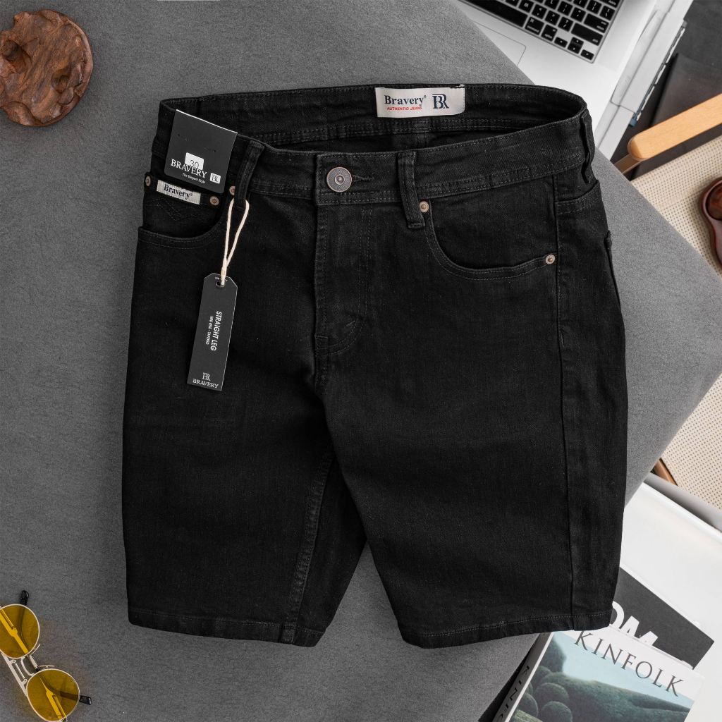 Quần short nam, Short Jean BR Cao cấp co giãn, mềm mịn thoáng mát - BRAVERY