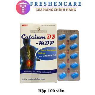 Calcium D3 MDP - Viên uống bổ sung Canxi / calci + vitamin D3, giảm còi xương trẻ em, loãng xương người lớn, chắc răng