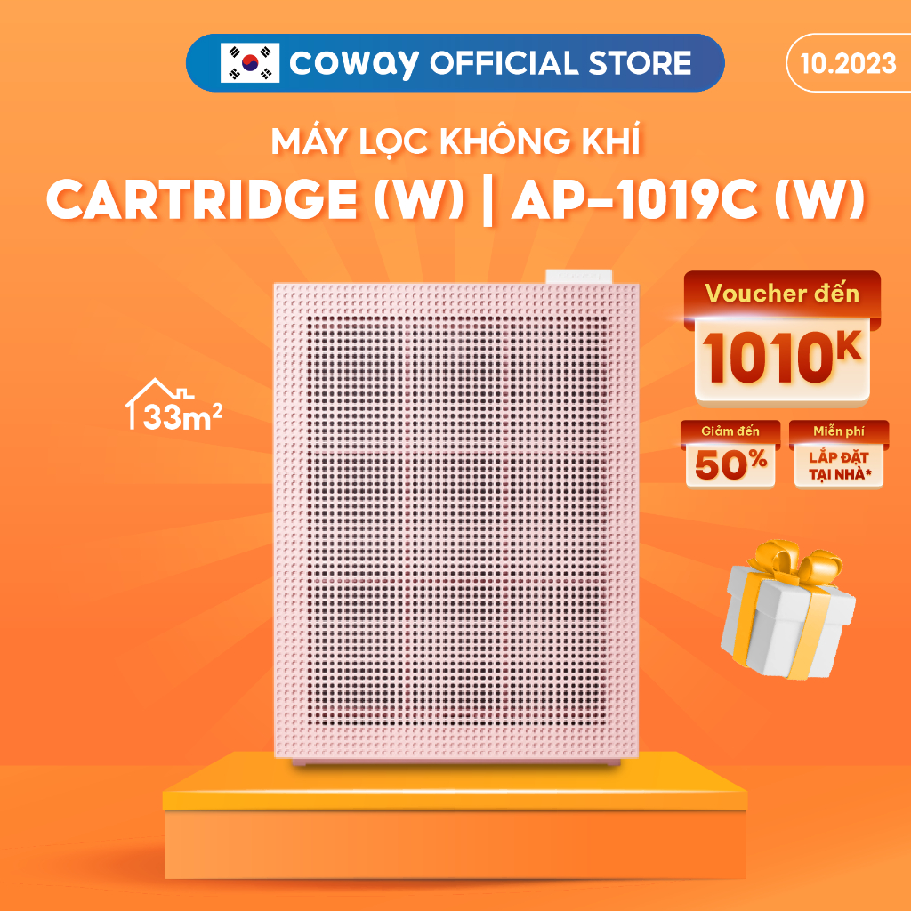 [Mã ELBAU5 giảm 5% đơn 300K] Máy lọc không khí Coway Cartridge (P) AP-1019C (P)