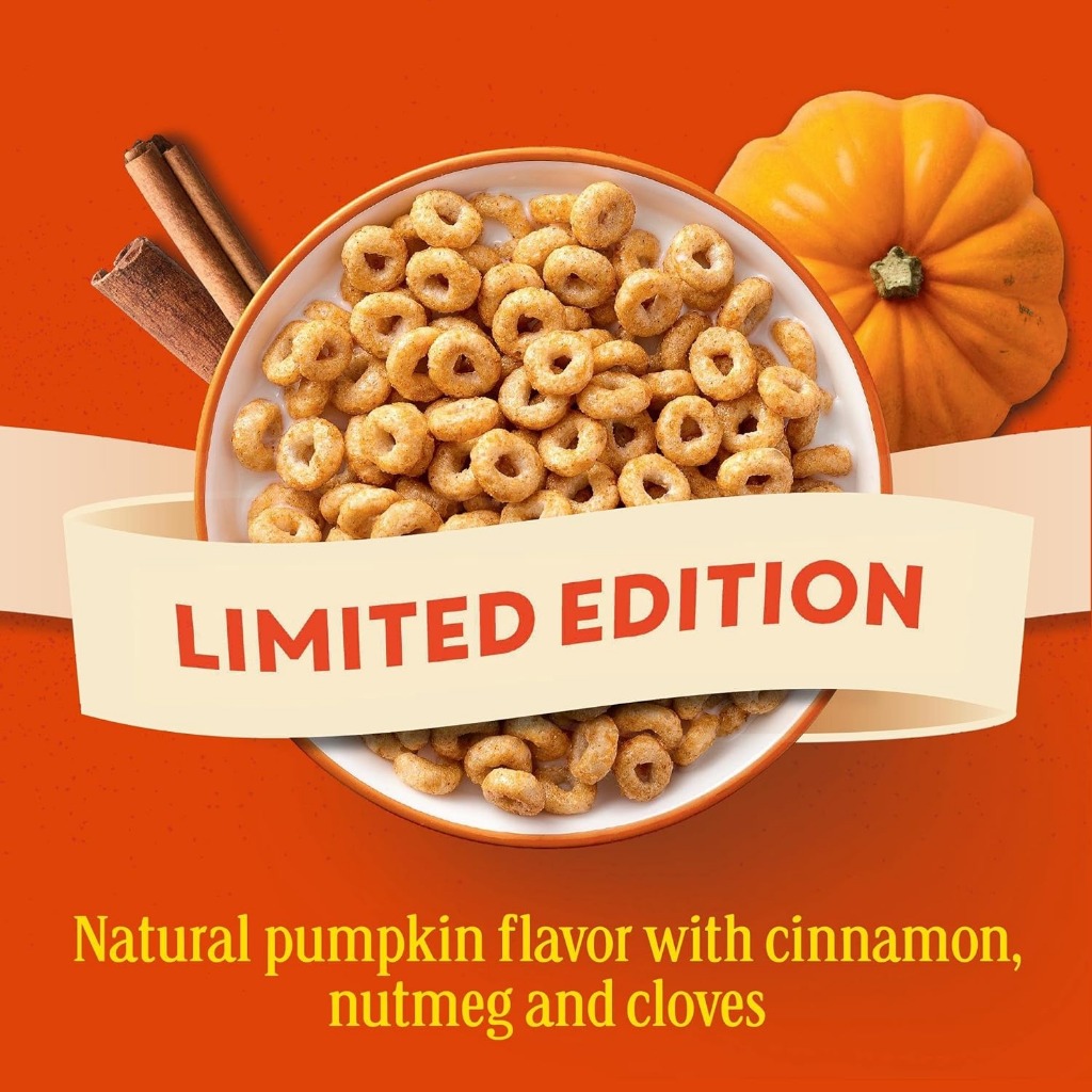 Cereal ăn sáng Cheerios Pumpkin Spice 524 gr