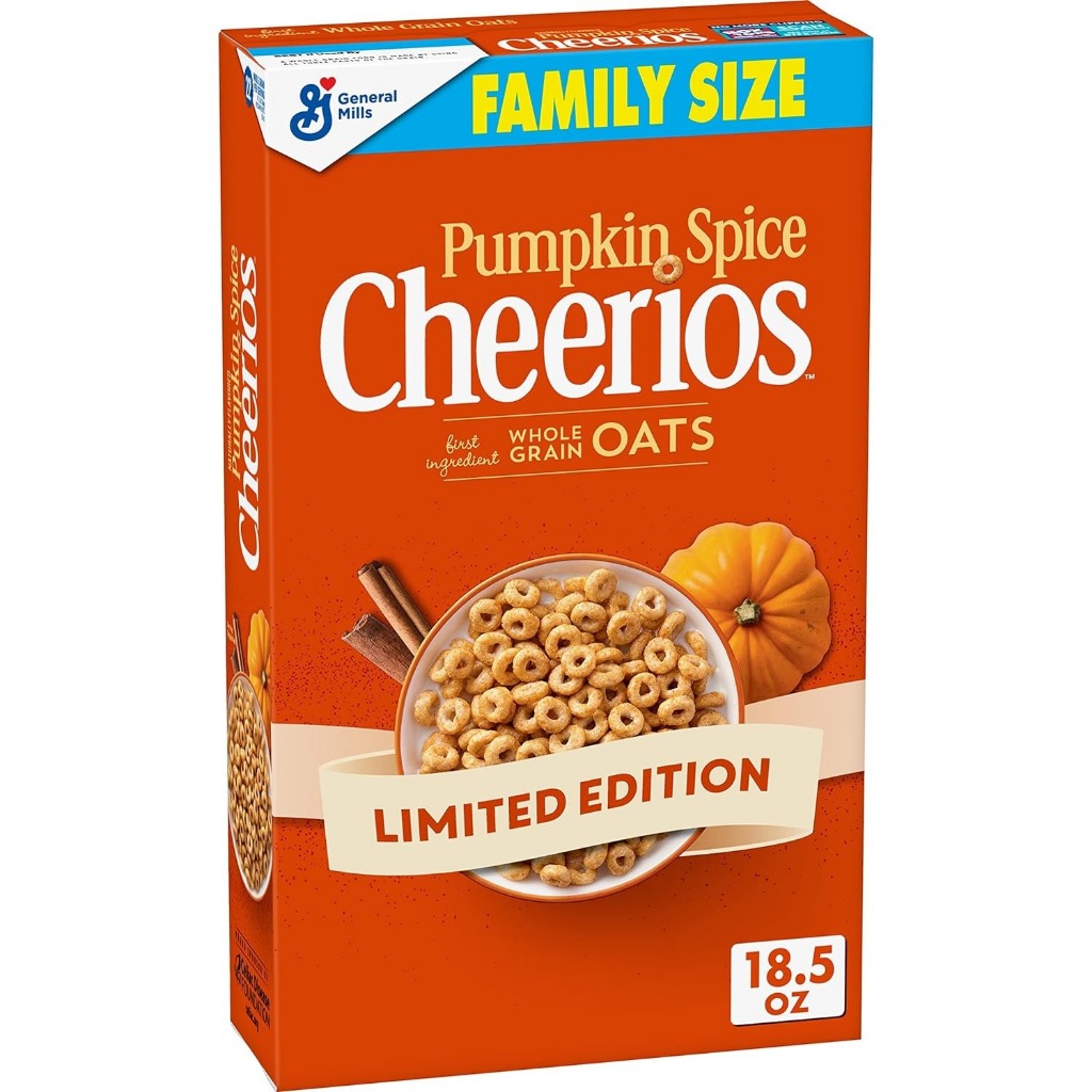 Cereal ăn sáng Cheerios Pumpkin Spice 524 gr