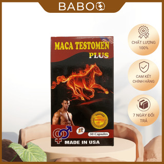 Maca testomen plus – giúp bồi bổ nguyên khí, bổ thận tráng dương, tăng cường sinh lực – hộp 30 viên