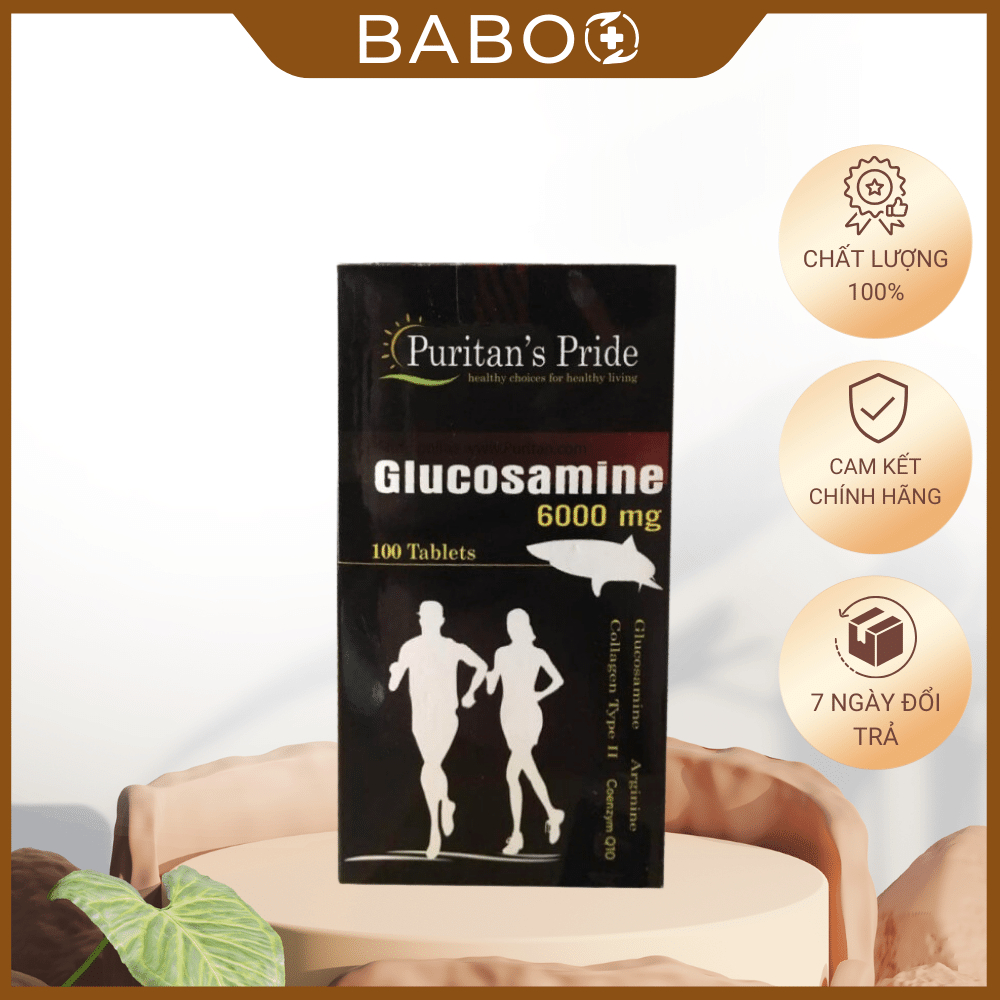 Glucosamine 6000Mg Puritan Pride – Bổ xương khớp, bổ sung dịch khớp
