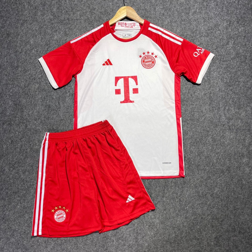 Bộ quần áo thể thao, bóng đá, đá banh CLB Bayern Munich/Bayer 2023 - 2024 vải gai Thái,mềm,mát,mịn,thấm hút mồ hôi.