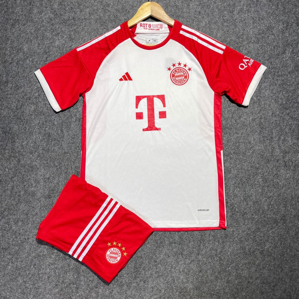 Bộ quần áo thể thao, bóng đá, đá banh CLB Bayern Munich/Bayer 2023 - 2024 vải gai Thái,mềm,mát,mịn,thấm hút mồ hôi.