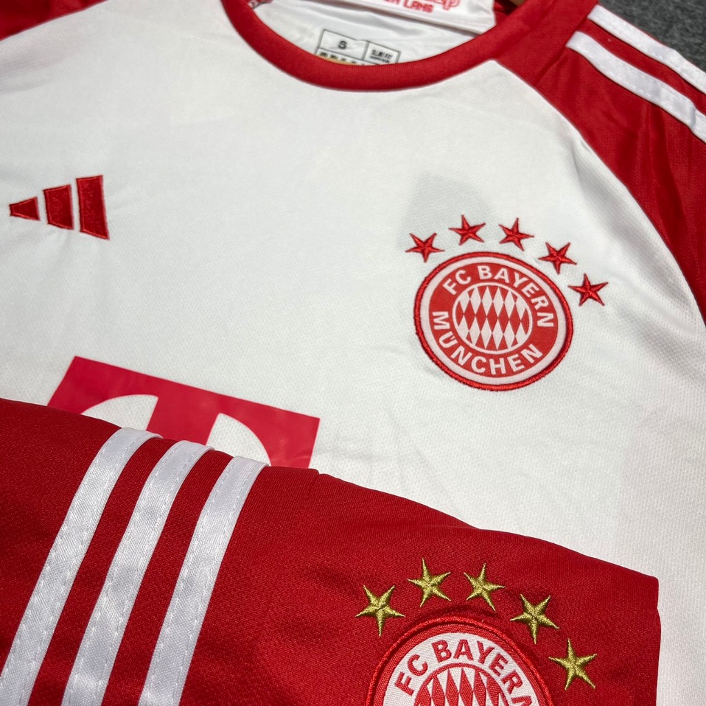 Bộ quần áo thể thao, bóng đá, đá banh CLB Bayern Munich/Bayer 2023 - 2024 vải gai Thái,mềm,mát,mịn,thấm hút mồ hôi.