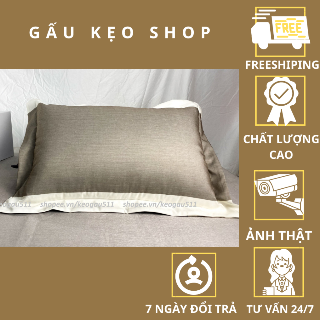 Bộ ga giường vỏ gối cao cấp Ga trải giường trơn màu tối giản bọc đệm bằng chun chắc chắn bền bỉ 1m8-