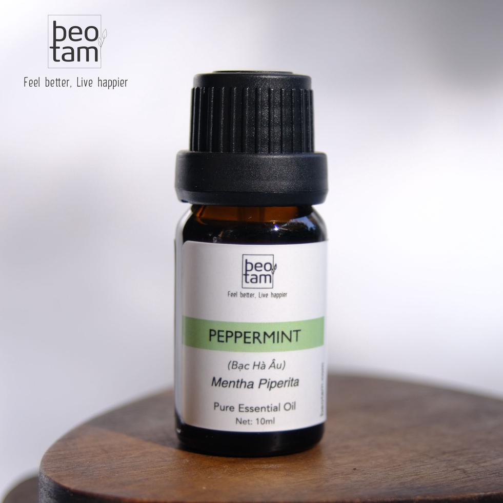Tinh Dầu Peppermint Bạc Hà Bèo Tấm 100% Nguyên Chất, giúp thư giãn, mùi hương thơm mát, thanh lọc không khí 10ml