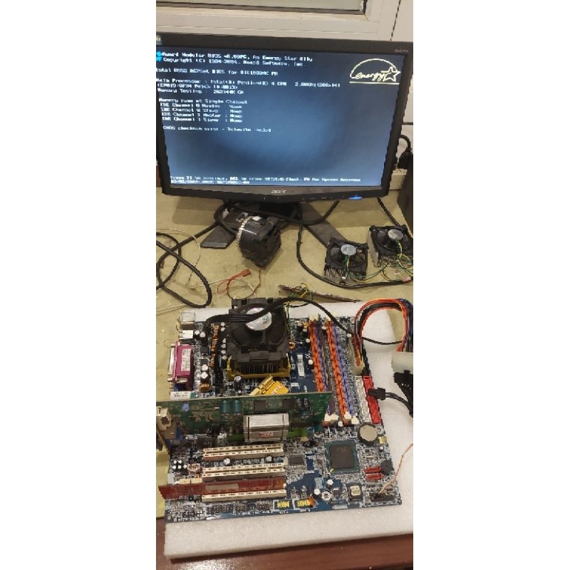 Combo main và cpu pentium4 sưu tầm