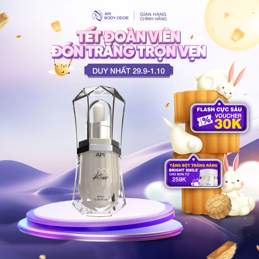 Tinh dầu thơm miệng Cool Kiss - Khử mùi hôi miệng, đóng băng mùi hôi miệng APi - Ngăn ngừa vấn đề răng miệng