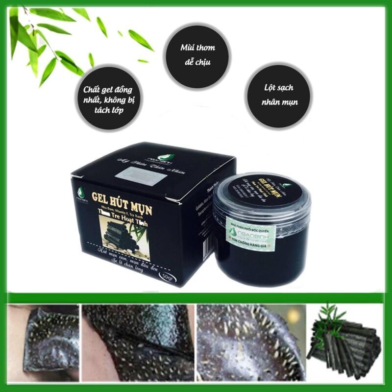 Gel lột mụn than tre, lột sạch mụn cám, sạch bụi bẩn, sạch lỗ chân lông