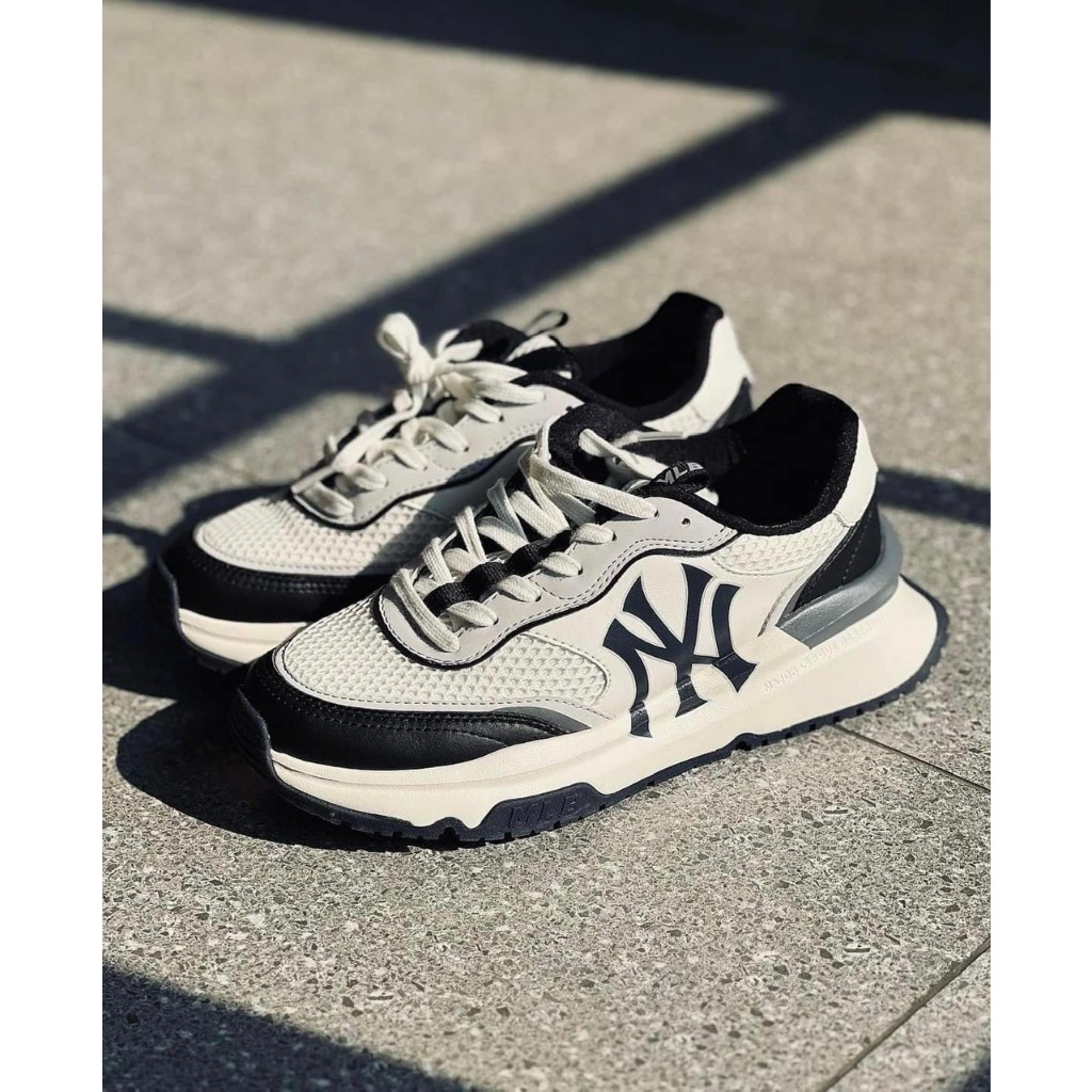 Giày Thể Thao MLB Chunky Runner New York Yankees Black Full Box Bill